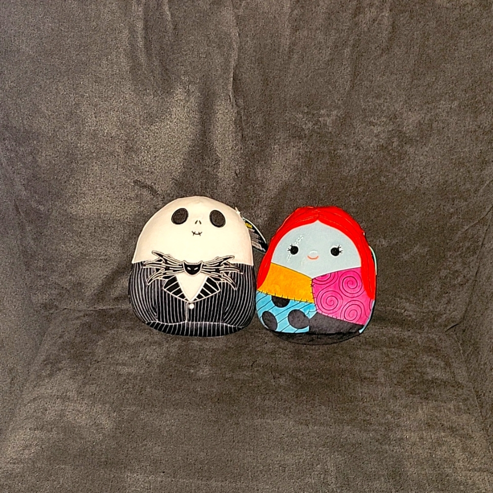 Nightmare before christmas squishmallows (jack and sally) set